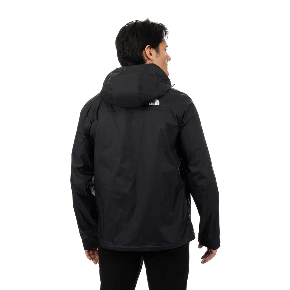 The North Face Venture 2 Rain Jacket Mens Black Waterproof Hooded Hiking FROG631